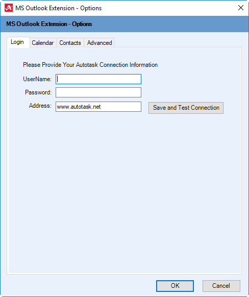 Autotask: Authentication Error When Configuring Microsoft Outlook Extension